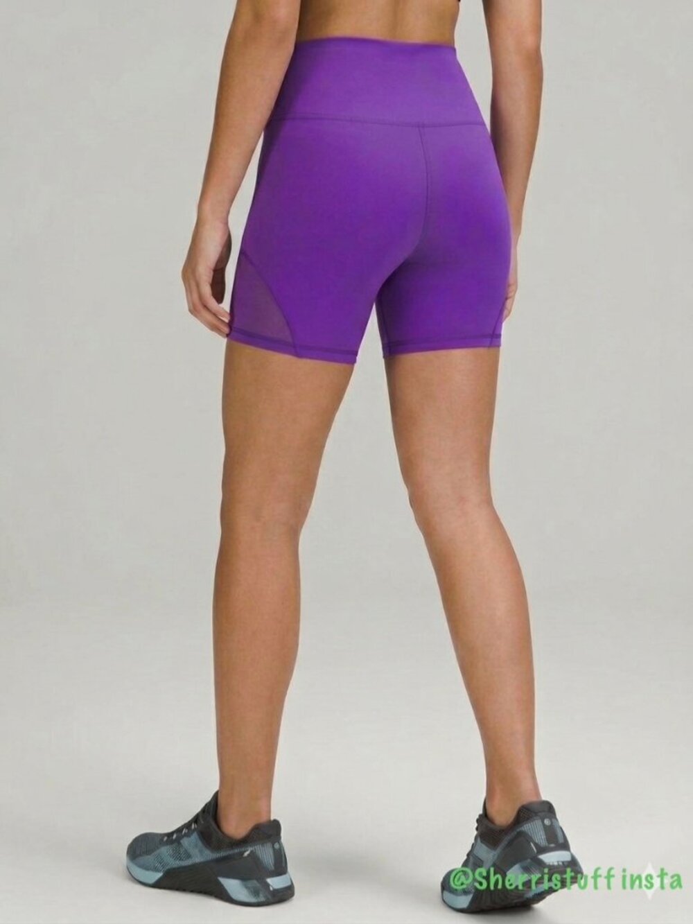 NWOT Lululemon Wunder Train High-Rise Mesh Panel Shorts 6" Atomic Purple 0,2